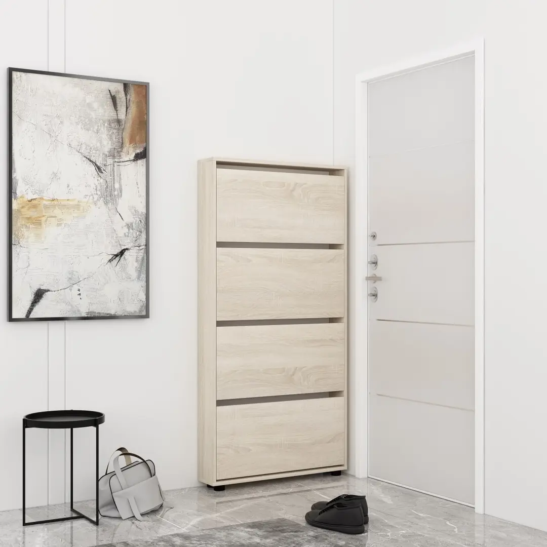 Tumba pentru incaltaminte Mobildor Leo Slim 100x164x16 (Sonoma Oak)