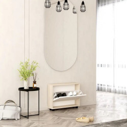 Тумба для обуви Mobildor Leo Slim 100x47x16 (Sonoma Oak/White) Thumb