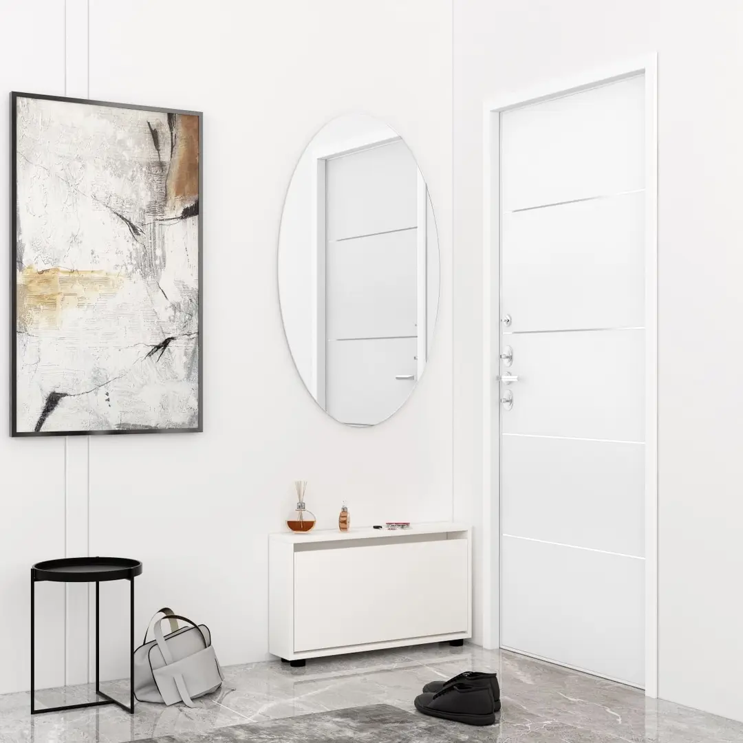 Tumba pentru incaltaminte Mobildor Leo Slim 100x47x16 (White)