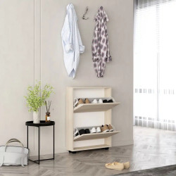 Tumba pentru incaltaminte Mobildor Leo Slim 100x86x16 (Sonoma Oak) Thumb