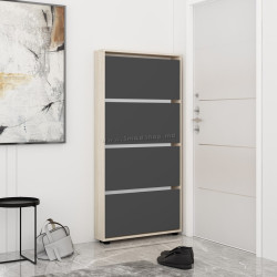 Tumba pentru incaltaminte Mobildor Leo Slim 70x164x16 (Sonoma Oak/Anthracite)