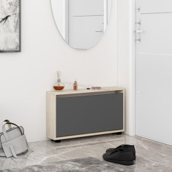 Тумба для обуви Mobildor Leo Slim 70x47x16 (Sonoma Oak/Anthracite)