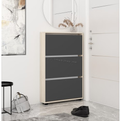 Tumba pentru incaltaminte Mobildor Leo Slim 80x125x16 (Sonoma Oak/Anthracite)