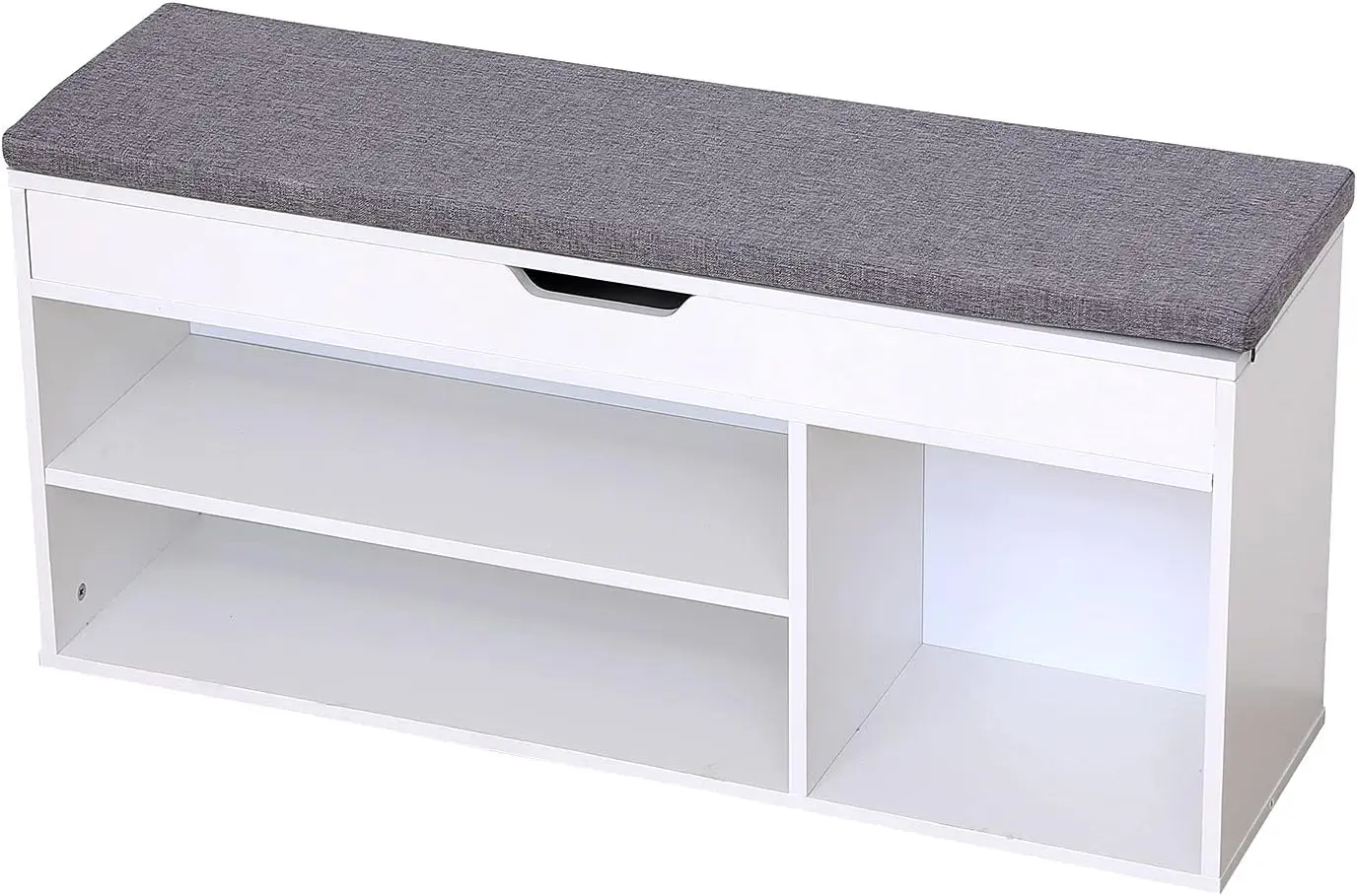 Bancheta-etajera pentru incaltaminte Modern Home WYJ-249 (White) - 2