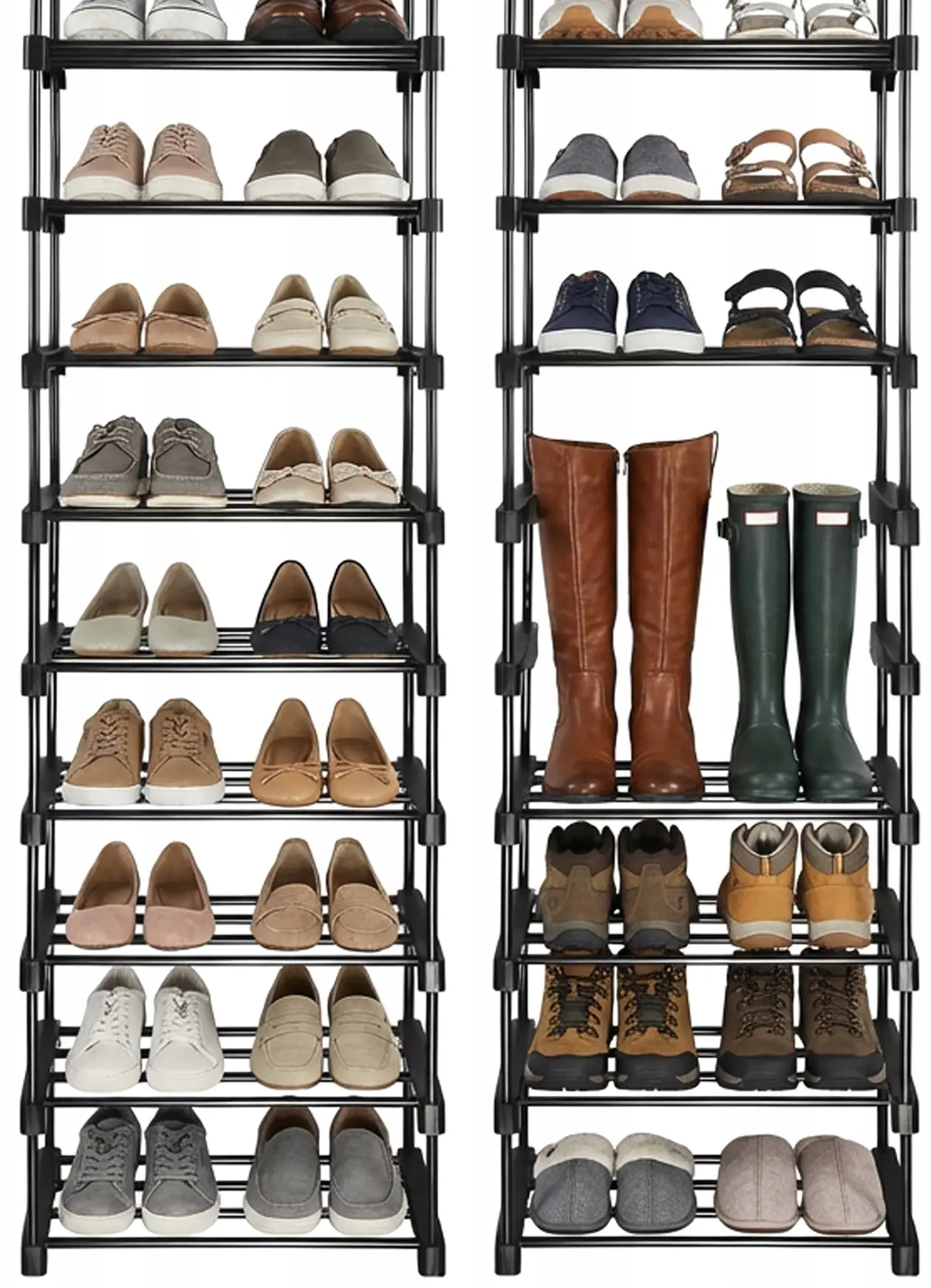 Стеллаж для обуви Ruhhy 45x30x174 (Black) - 12