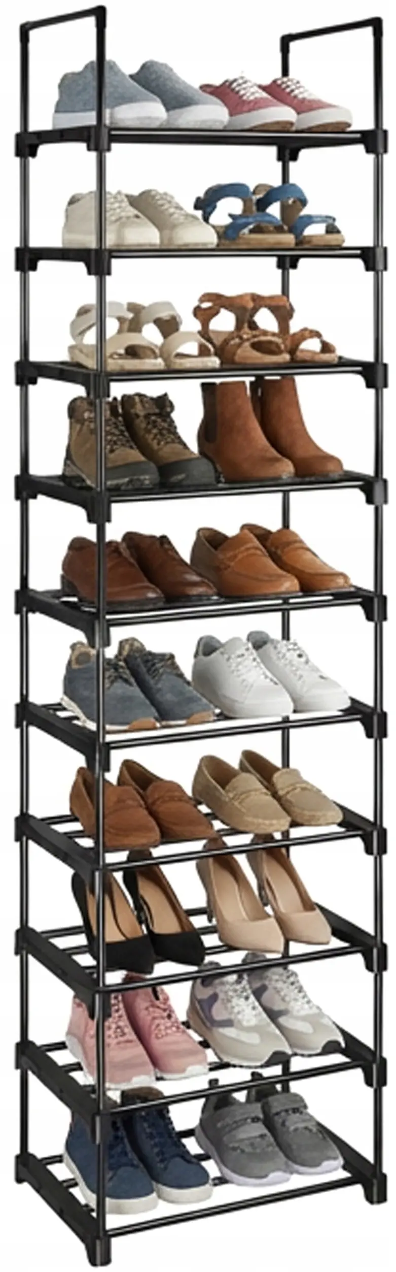 Стеллаж для обуви Ruhhy 45x30x174 (Black) - 4