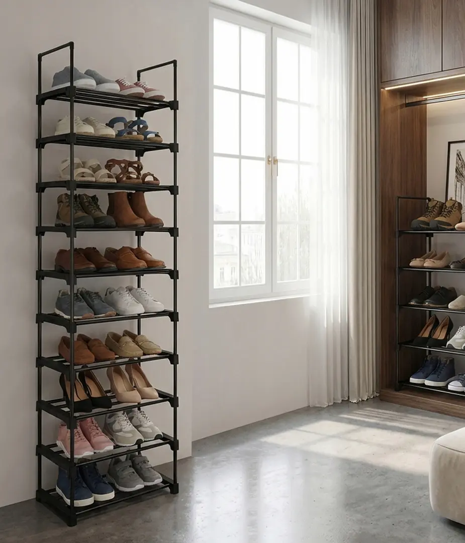 Стеллаж для обуви Ruhhy 45x30x174 (Black)
