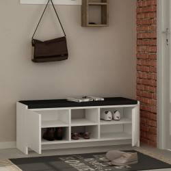 Tumba-bancheta pentru incaltaminte Showdeko Zulla (White) Thumb