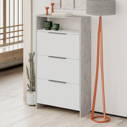 Тумба для обуви Showdeko Kaju (White/Grey) Thumb