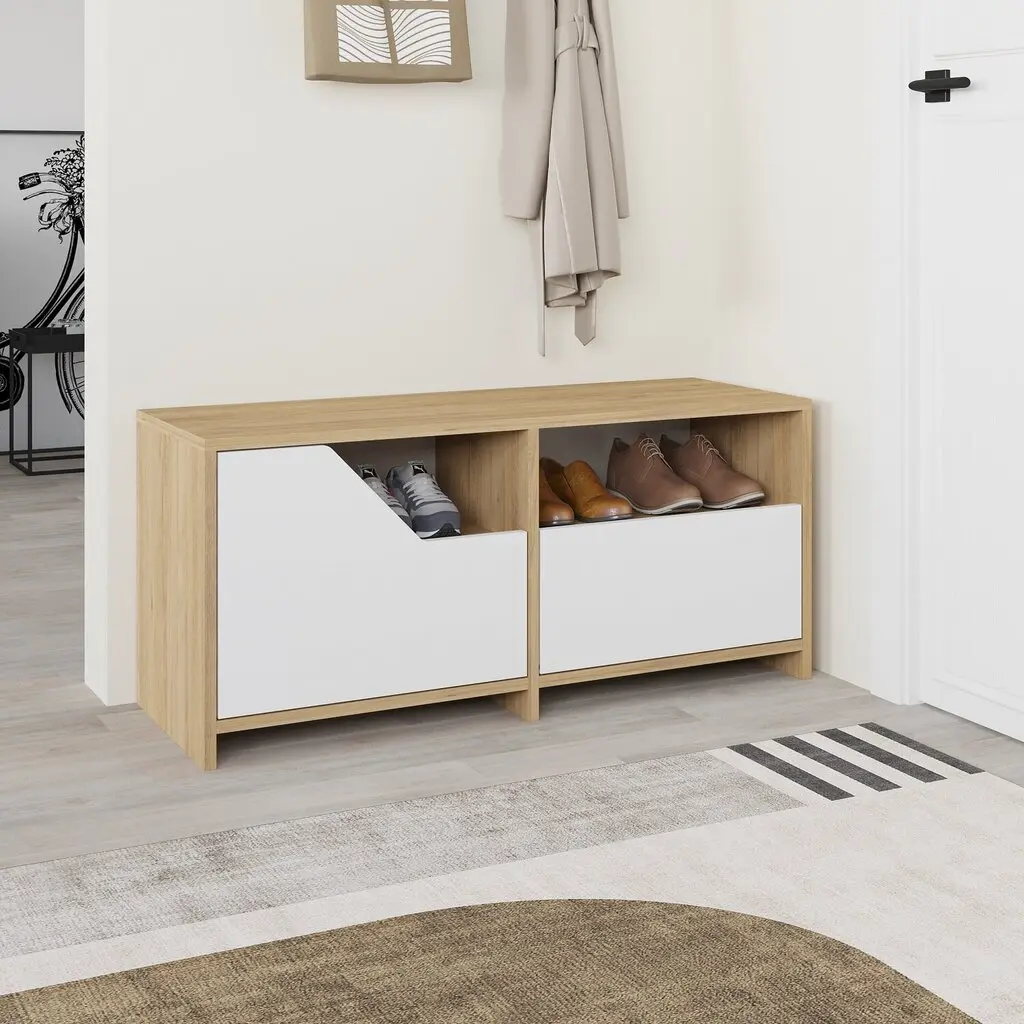Тумба для обуви Showdeko Nexus (Oak/White) - 2