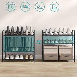 Стеллаж для обуви Songmics LMR067B01 (Black) Thumb