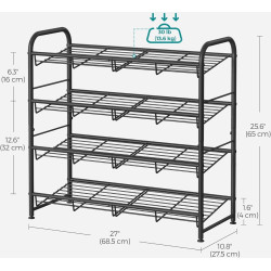 Стеллаж для обуви Songmics LMR067B01 (Black) Thumb