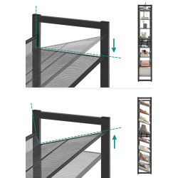 Стеллаж для обуви Songmics LMR08B (Black) Thumb