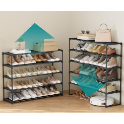 Стеллаж для обуви Songmics LSA10BK (Black) Thumb