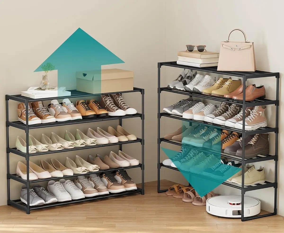 Стеллаж для обуви Songmics LSA10BK (Black) - 4