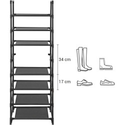 Etajera pentru incaltaminte Songmics LSR24BK (Black) Thumb