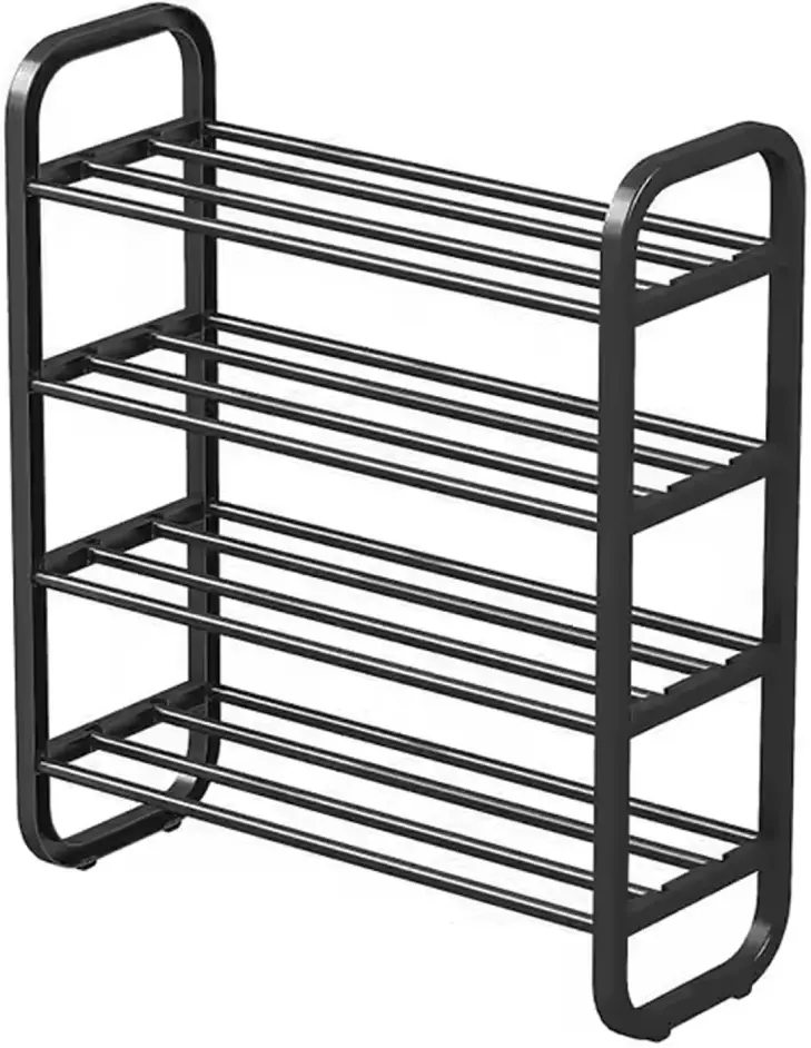 Стеллаж для обуви Tempo Kondela Ferrum (Black) - 4