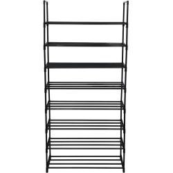 Стеллаж для обуви Tempo Kondela Laurin (Black) Thumb