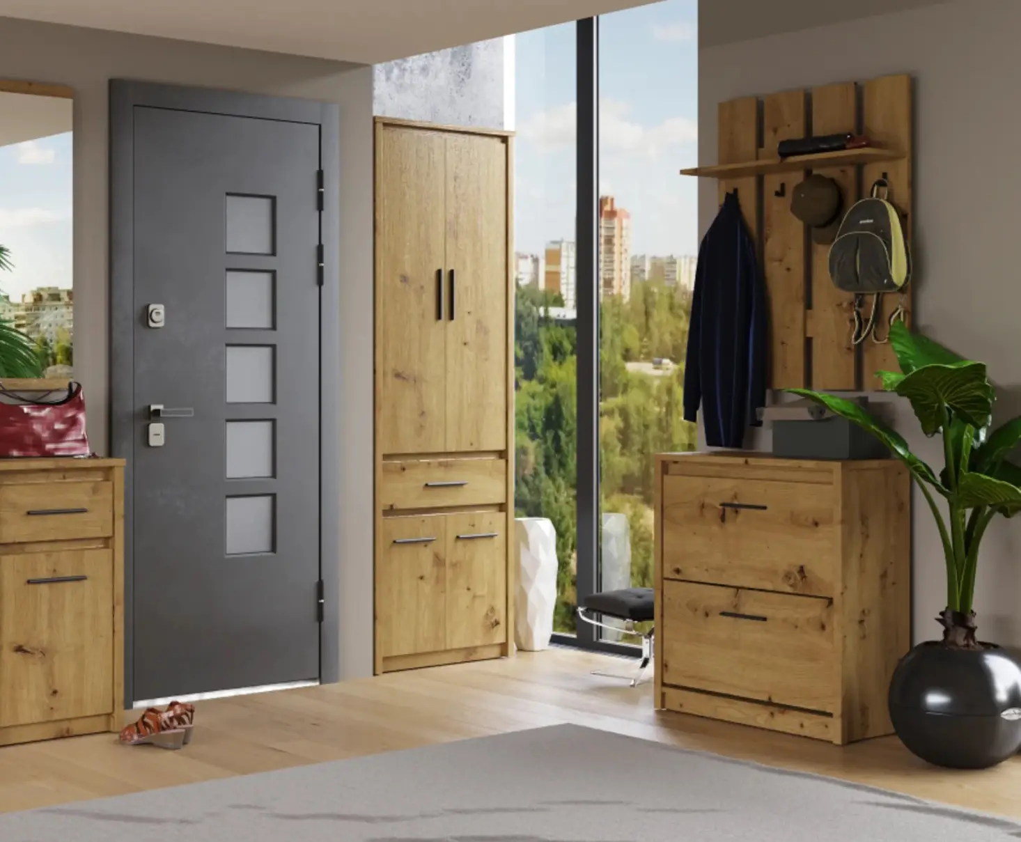 Tumba pentru incaltaminte Tempo Kondela Airon (Artisan Oak) - 2