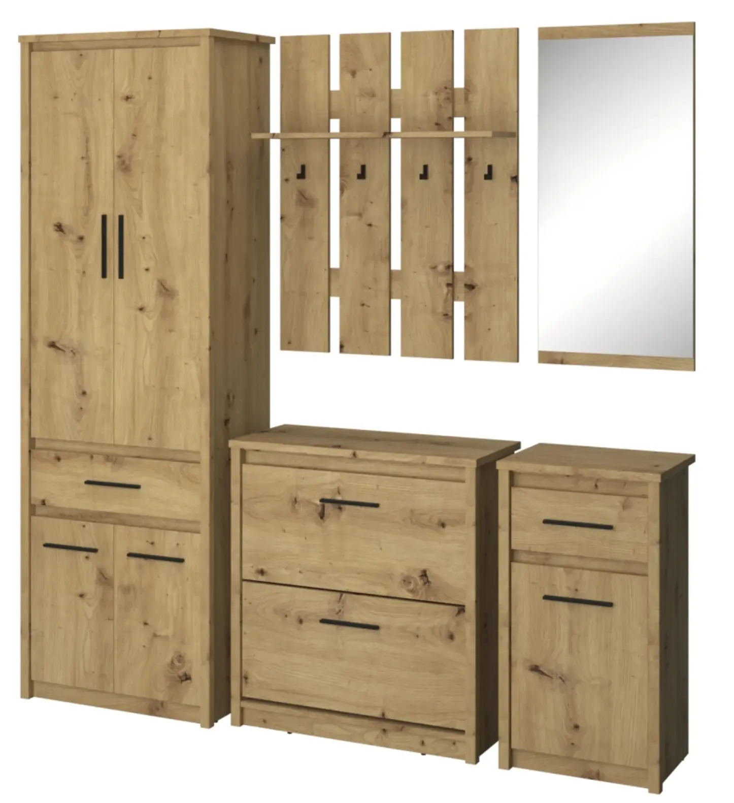 Tumba pentru incaltaminte Tempo Kondela Airon (Artisan Oak) - 4