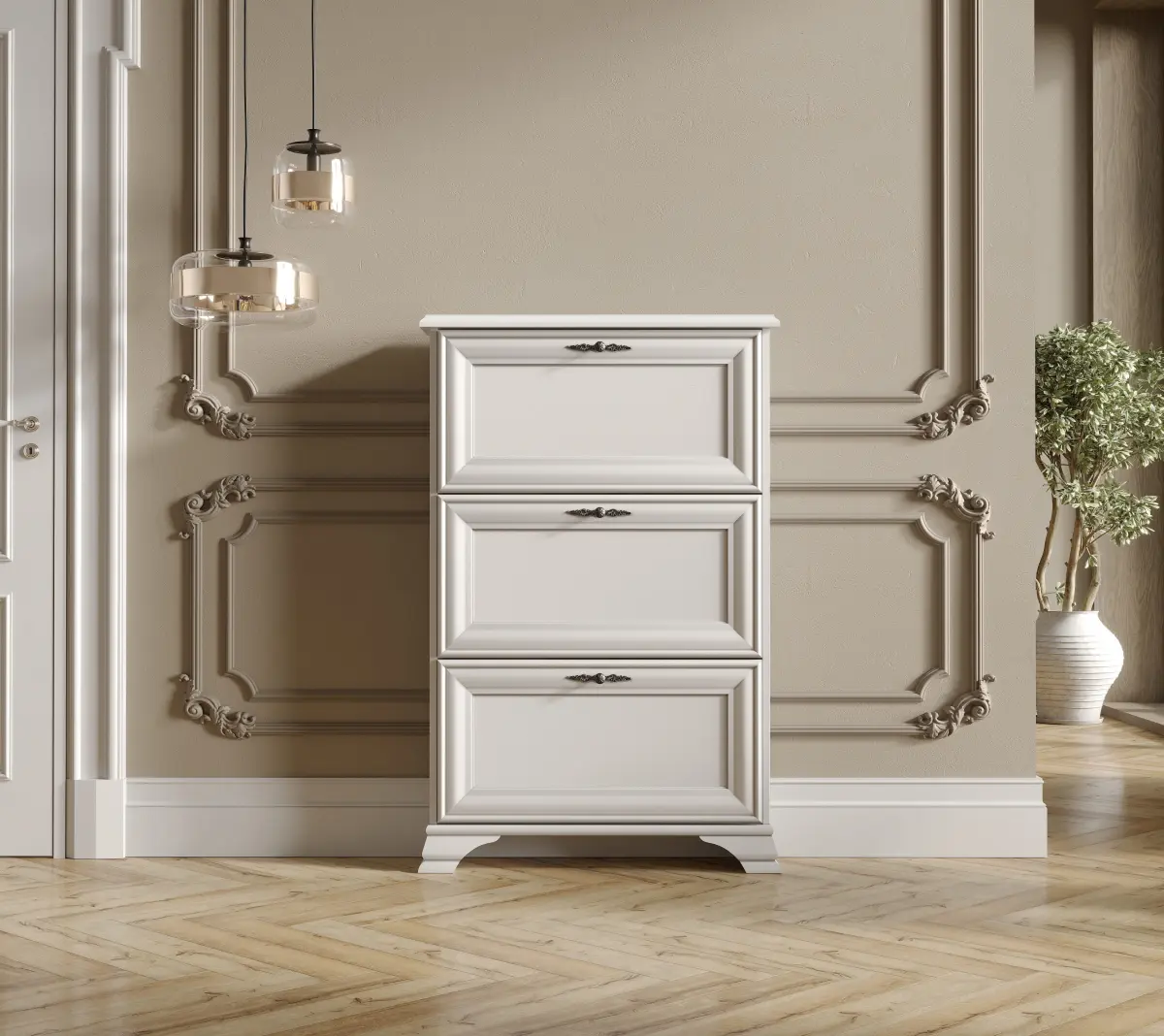 Tumba pentru incaltaminte Tempo Kondela Kentak SFB3B (Alpine White)