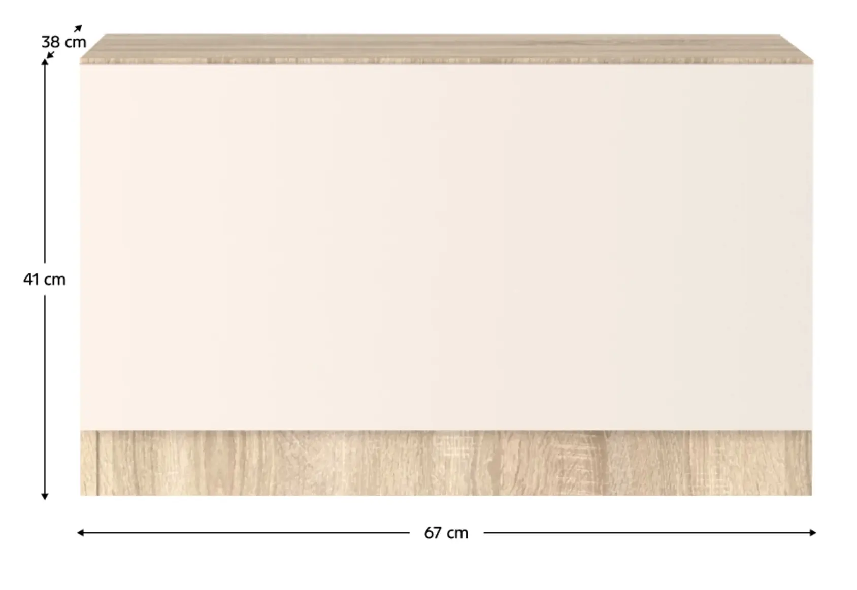 Тумба для обуви Tempo Kondela Vertio KOM1K (Sonoma Oak/Cashmere) - 5