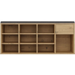 Банкетка-стеллаж для обуви TopEshop Tallin (Artisan Oak) Thumb