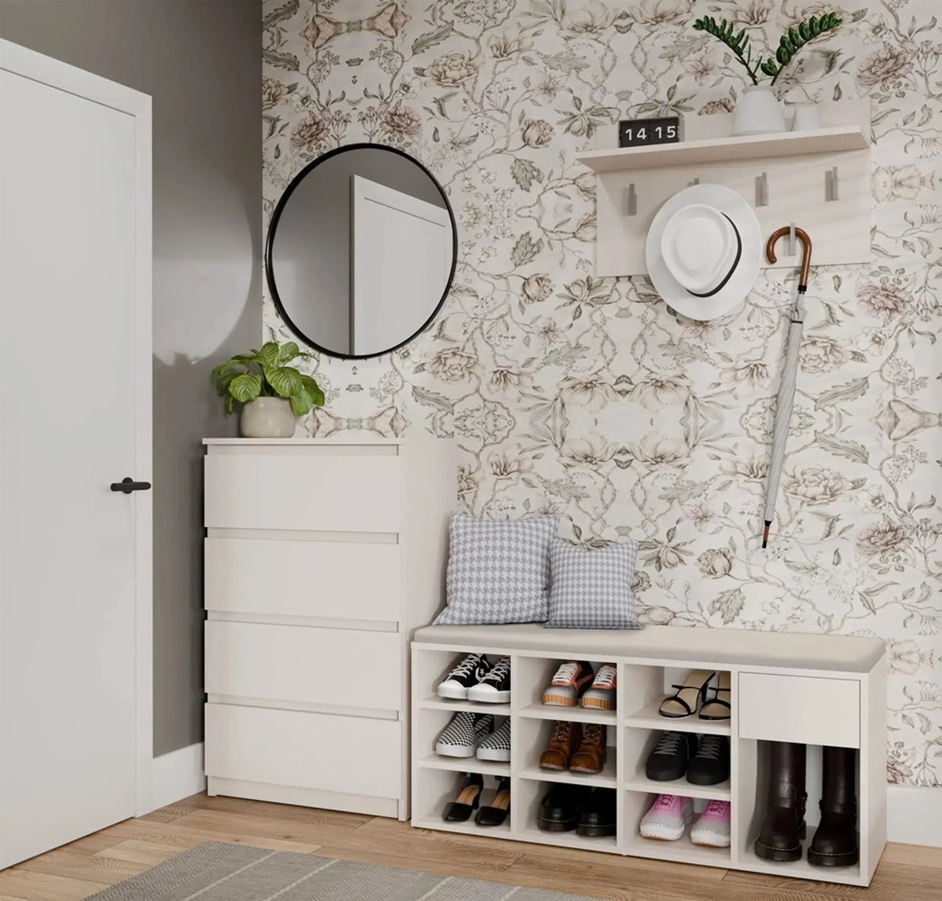 Банкетка - стеллаж для обуви TopEshop Tallin (Cashmere) - 2