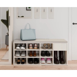 Банкетка - стеллаж для обуви TopEshop Tallin (Cashmere)