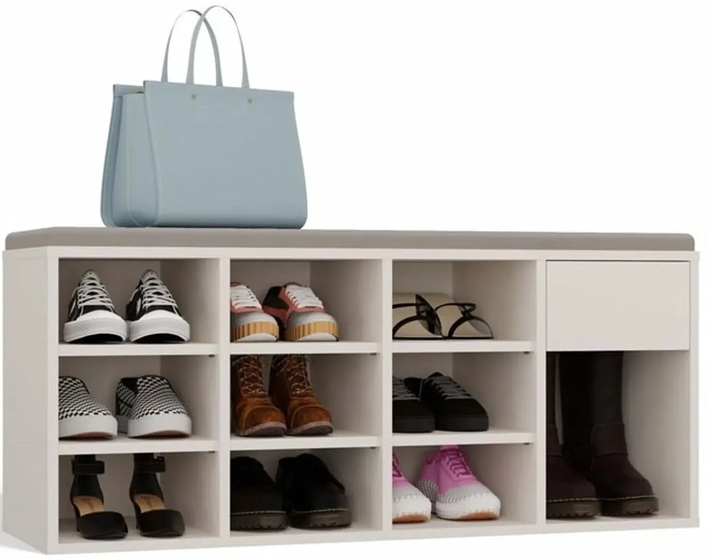 Банкетка - стеллаж для обуви TopEshop Tallin (Cashmere) - 6