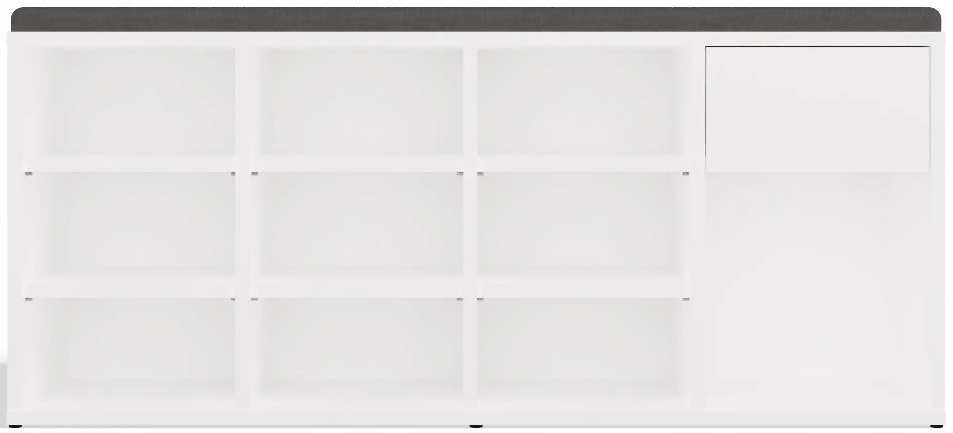 Банкетка-стеллаж для обуви TopEshop Tallin (White) - 3