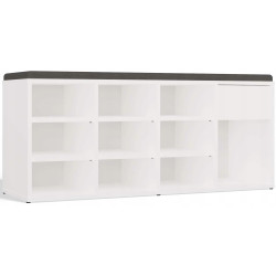 Банкетка-стеллаж для обуви TopEshop Tallin (White) Thumb