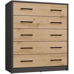 Тумба для обуви TopEshop Alex (Anthracite/Artisan Oak) Thumb