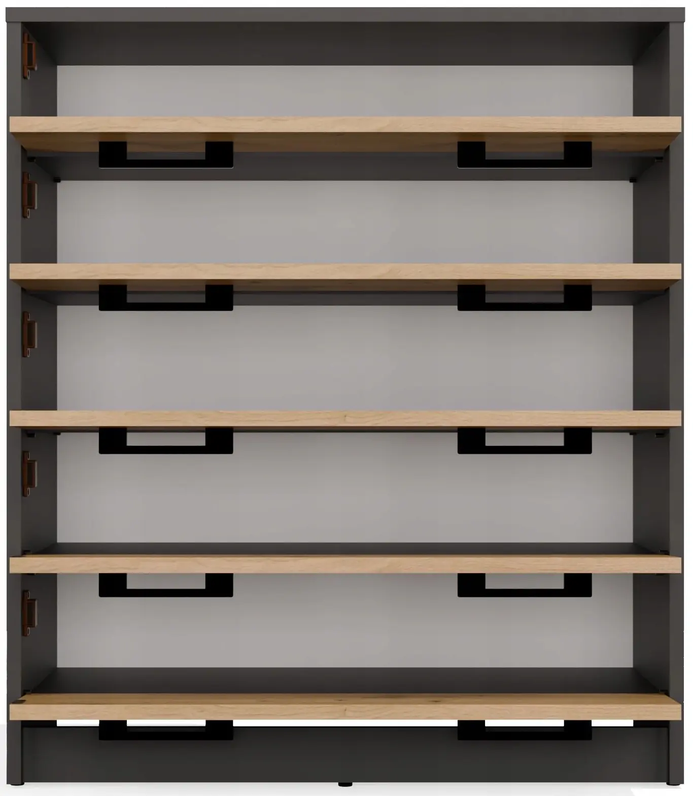 Тумба для обуви TopEshop Alex (Anthracite/Artisan Oak) - 4