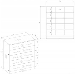 Тумба для обуви TopEshop Alex (Anthracite/Artisan Oak) Thumb