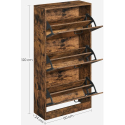 Тумба для обуви Vasagle LBC030X01 (Rustic Brown) Thumb