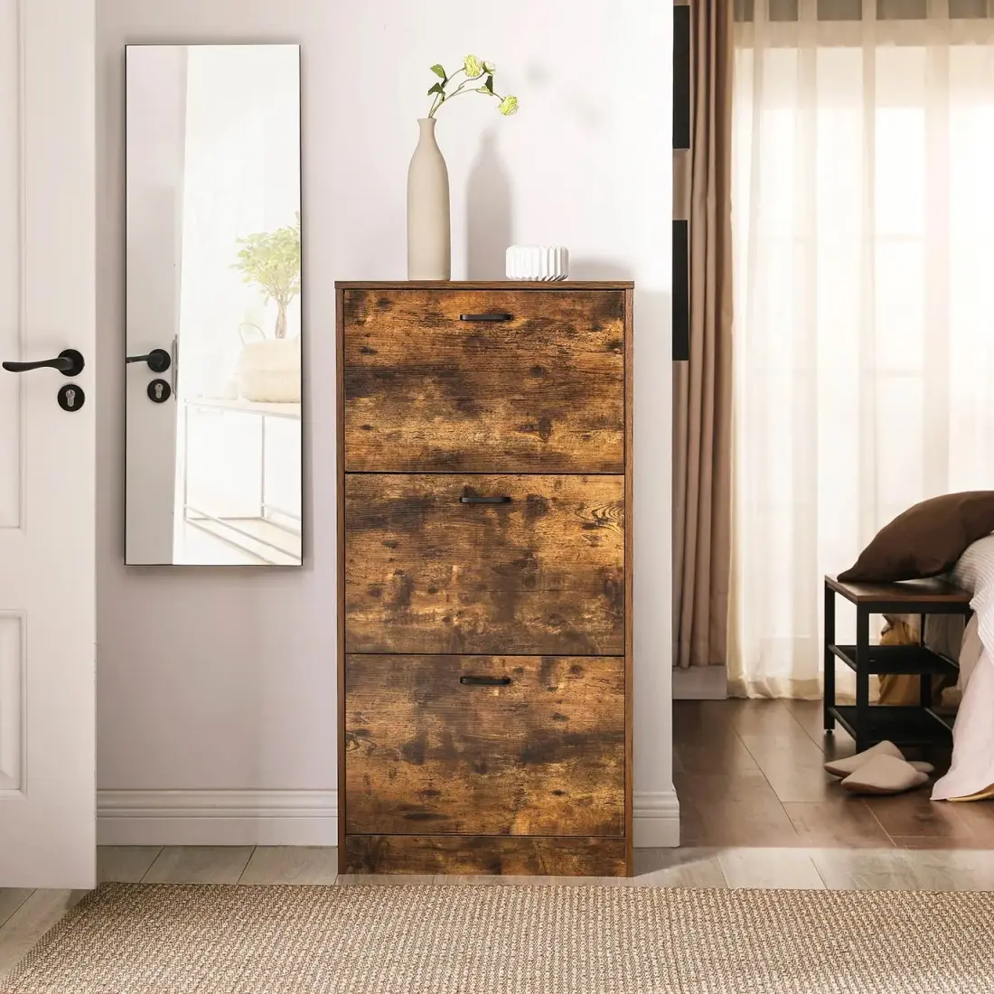 Тумба для обуви Vasagle LBC030X01 (Rustic Brown)