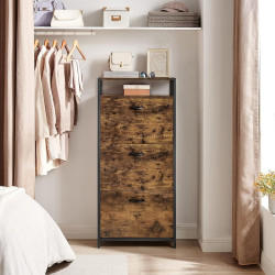 Tumba pentru incaltaminte Vasagle LBS101B01 (Rustic Brown/Black)