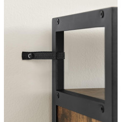 Tumba pentru incaltaminte Vasagle LBS101B01 (Rustic Brown/Black) Thumb