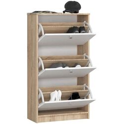Tumba pentru incaltaminte Akord 3 (Sonoma Oak/White) Thumb