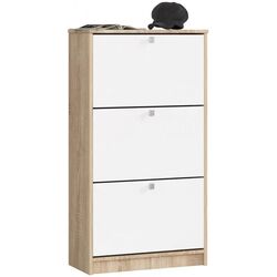 Tumba pentru incaltaminte Akord 3 (Sonoma Oak/White)