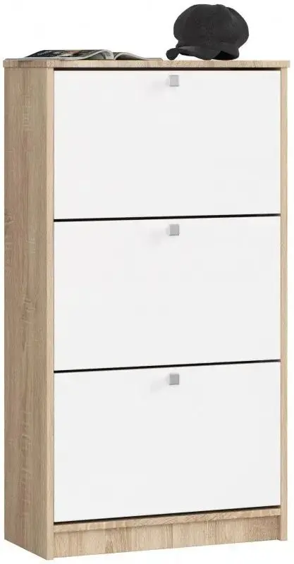 Tumba pentru incaltaminte Akord 3 (Sonoma Oak/White)