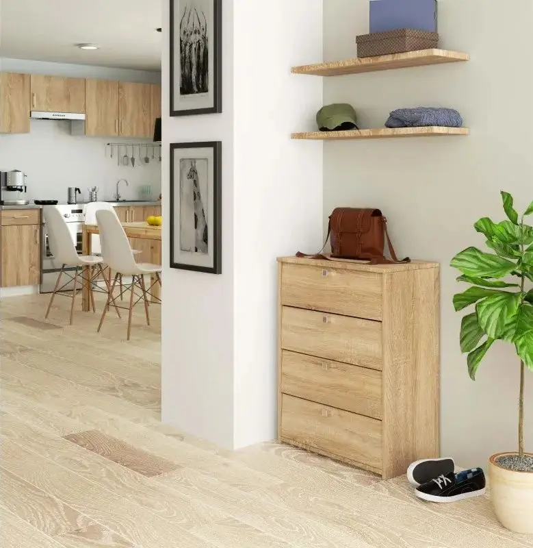 Tumba pentru incaltaminte Akord 4 (Sonoma Oak)