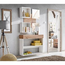 Etajera pentru incaltaminte ASM Easy WTW EY TYP 08 (Wotan Oak/White) Thumb