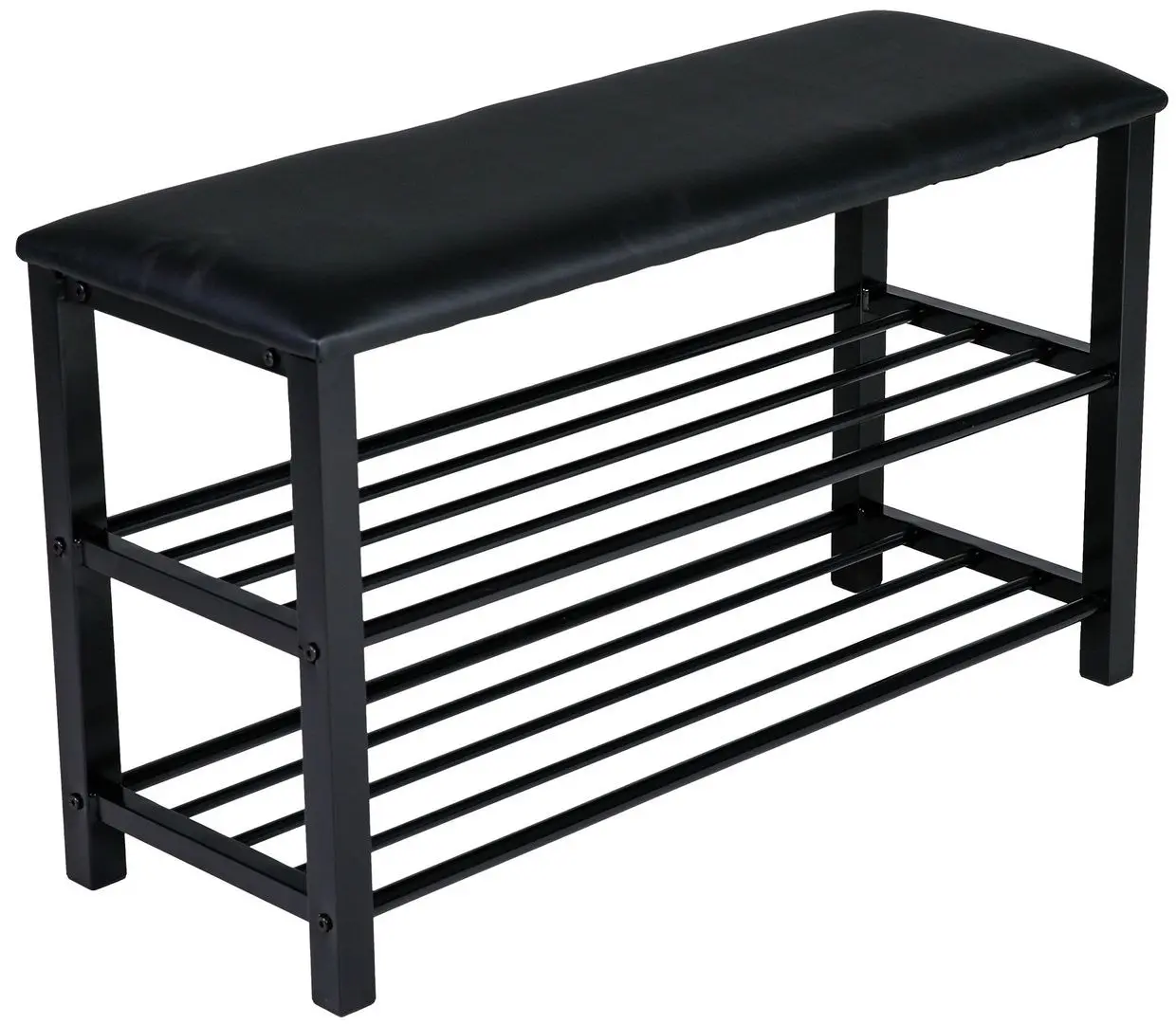 Банкетка-стеллаж для обуви Axentia 136120 (Black)