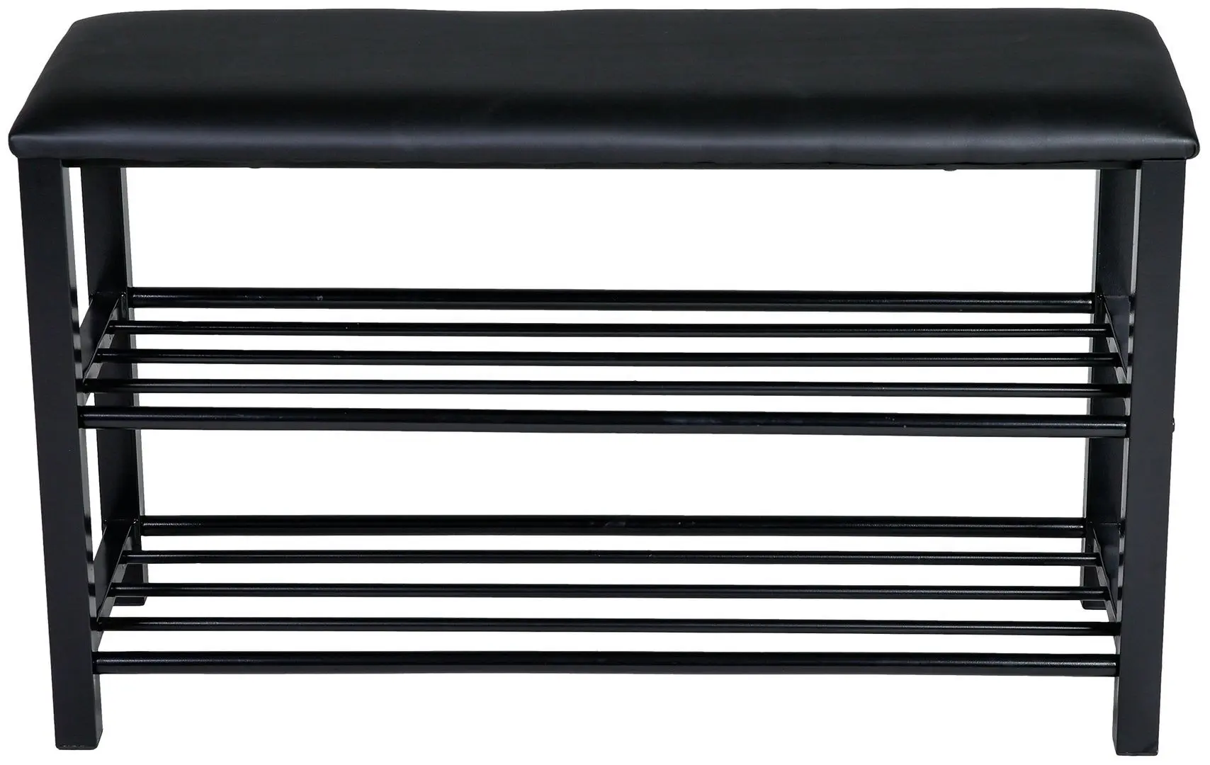 Банкетка-стеллаж для обуви Axentia 136120 (Black)