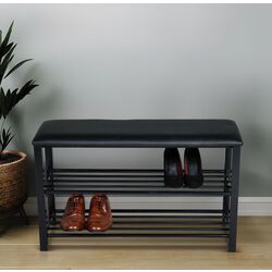 Bancheta-etajera pentru incaltaminte Axentia 136120 (Black)