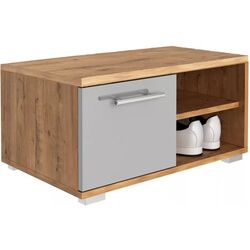 Тумба-банкетка BonMebel Magica San Marino (Бунратти/Серый Глянец)