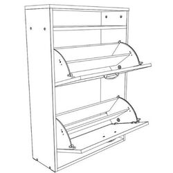 Тумба для обуви BonMebel О-2 (Венге) Thumb
