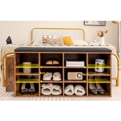 Bancheta-etajera pentru incaltaminte JV10876CF (Rustic Brown) Thumb